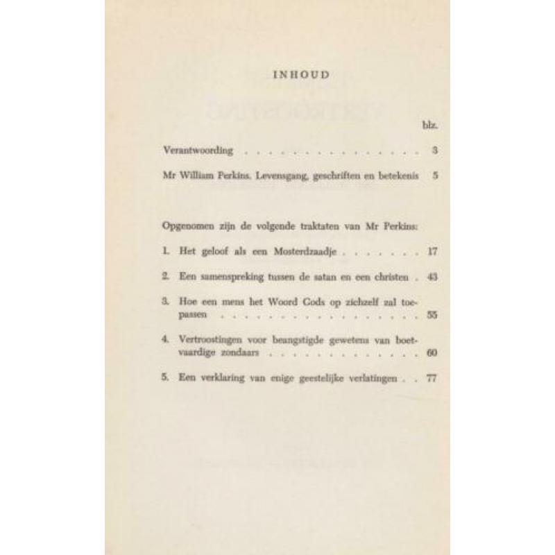 Mr.William Perkins - HEMELSE VERTROOSTING