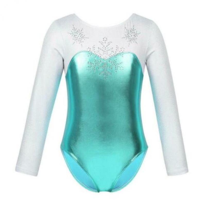 Turnpakje groen wit 104 110 116 122 128 134 turquoise