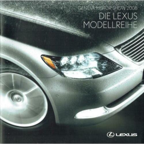 Folder Lexus modellen (Geneva Motor Show - 2008)