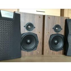 Set Aiwa Luidsprekers 80 Watt 2-Weg + Bassreflex Eiken