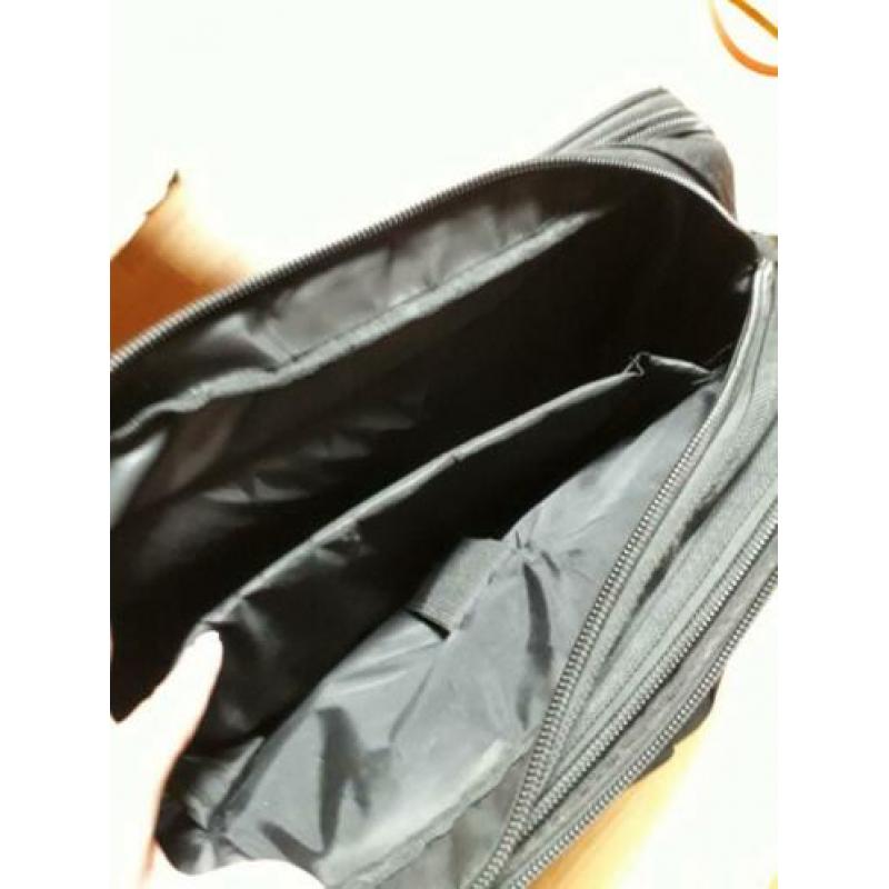 Grote complete laptop tas, zwart, veel vakken