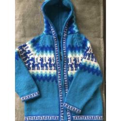 Te koop alpaca wol wollen vestje s mt 98/110