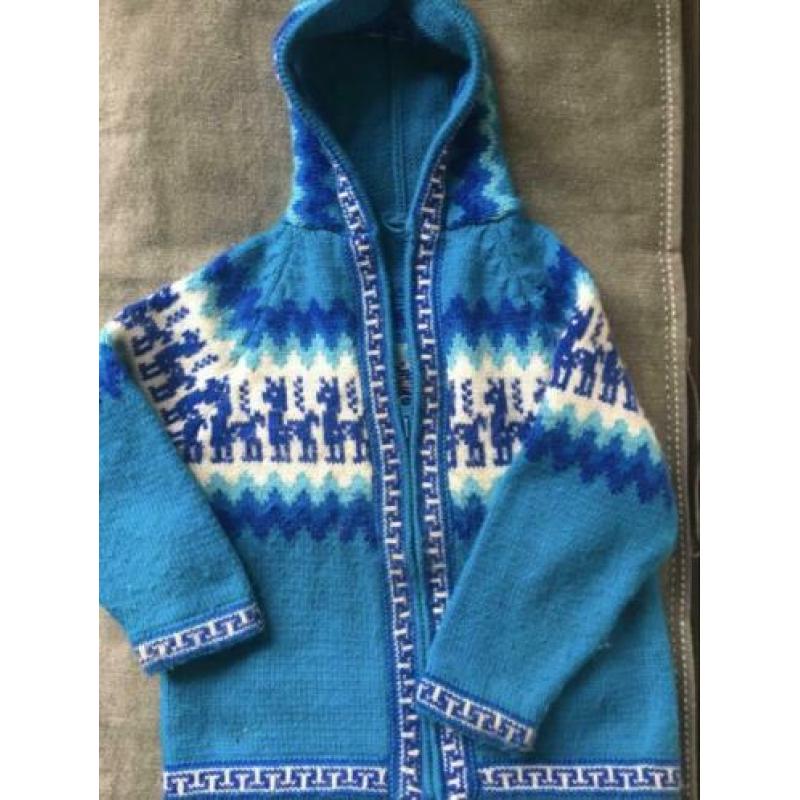 Te koop alpaca wol wollen vestje s mt 98/110