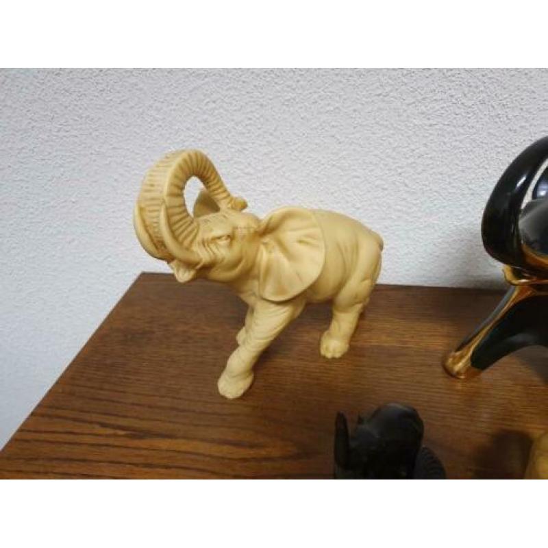 Uitverkoop!! 6 mooie olifantenbeelden voor €95,-!