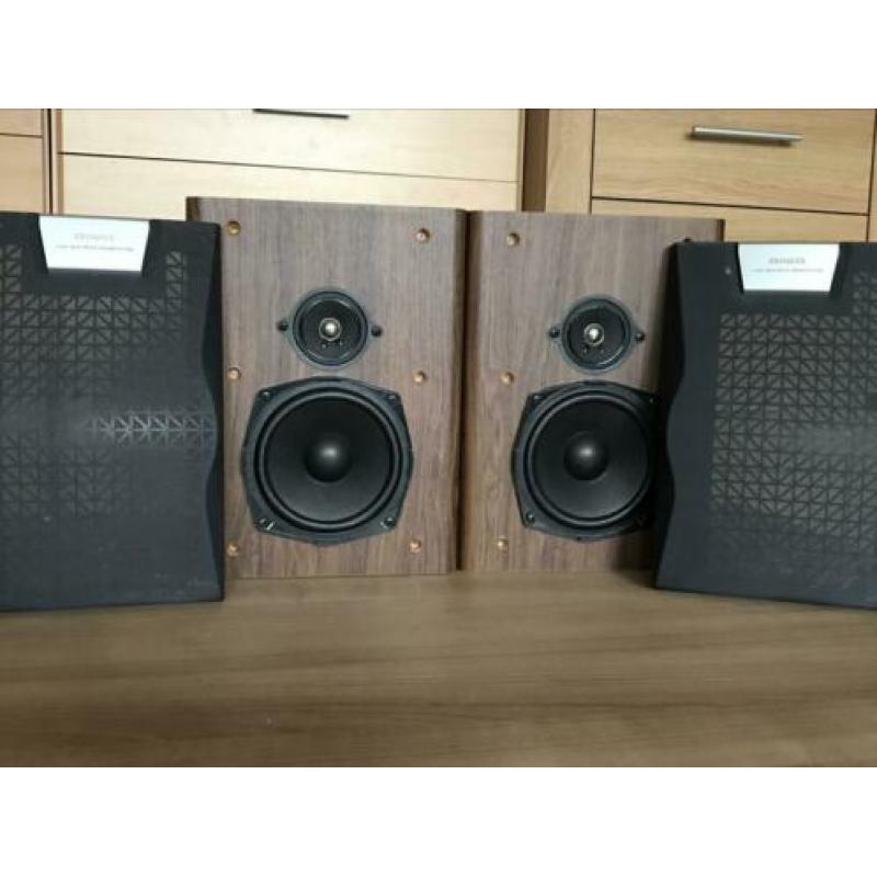 Set Aiwa Luidsprekers 80 Watt 2-Weg + Bassreflex Eiken