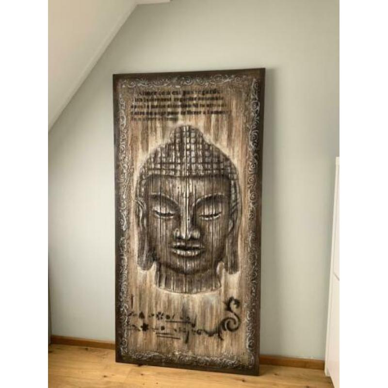 Buddha schilderij 200x100