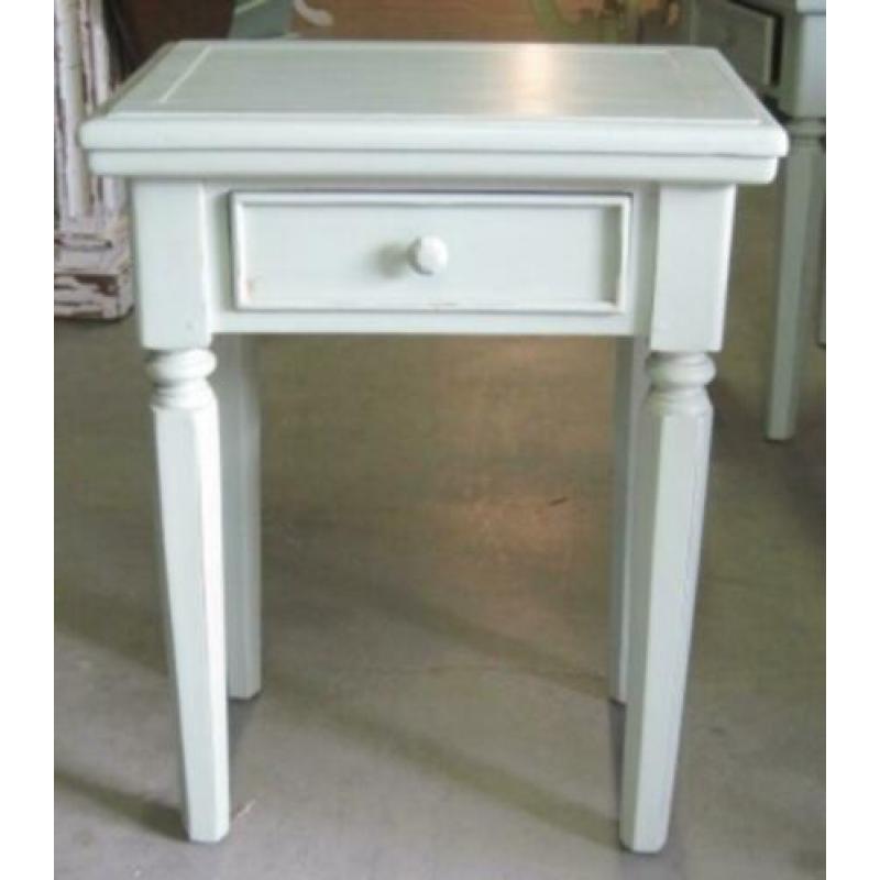Sidetable / haltafel - 1 lade - massief mahonie - TTM Wonen