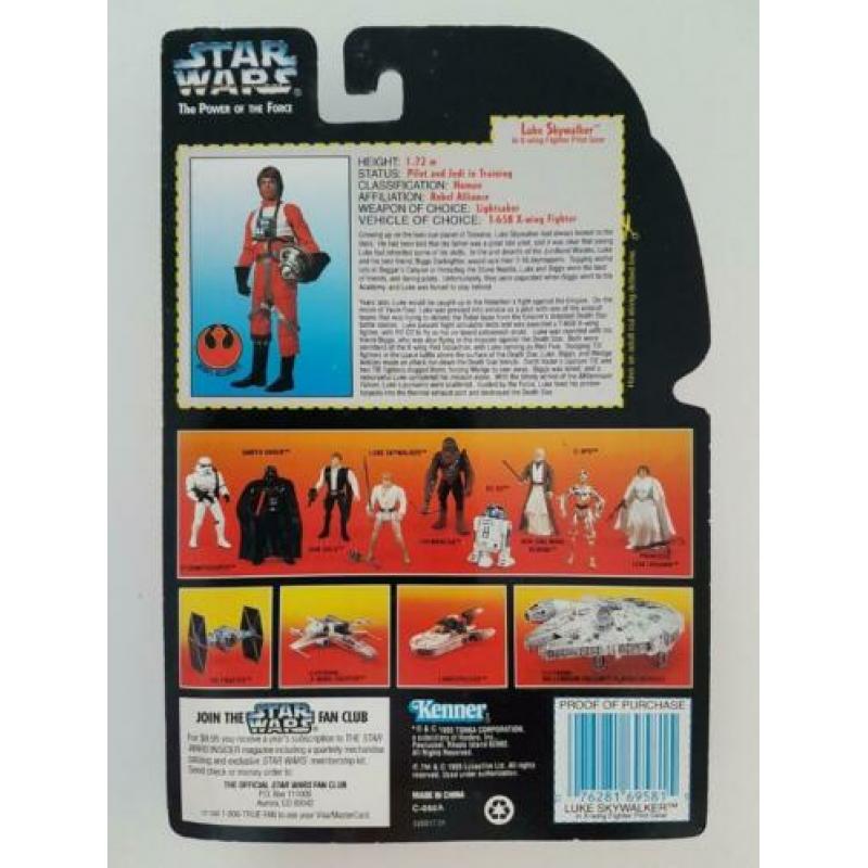 -40% Star Wars POTF Red Photo Luke Skywalker X-Wing