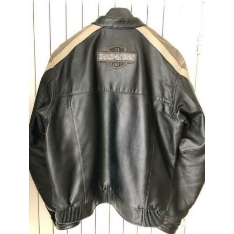 Harley Davidson Kalfslederen Motorjack (Maat L)