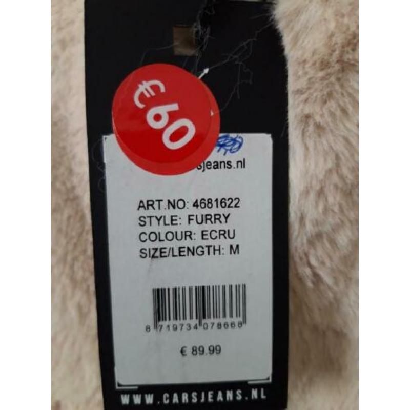 Nieuwe Cars faux fur fluffy imitatie bontjas maat M teddyjas