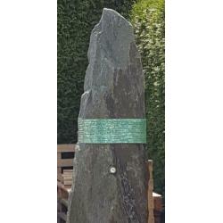 Wilfried Grootens(1954)Basalt Glasobject Zuil Hoog 185 CmGes