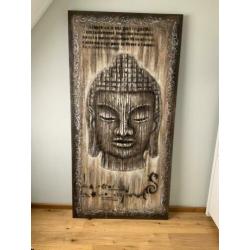 Buddha schilderij 200x100