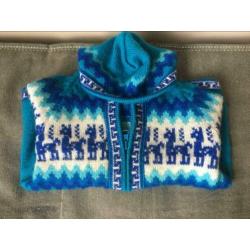 Te koop alpaca wol wollen vestje s mt 98/110