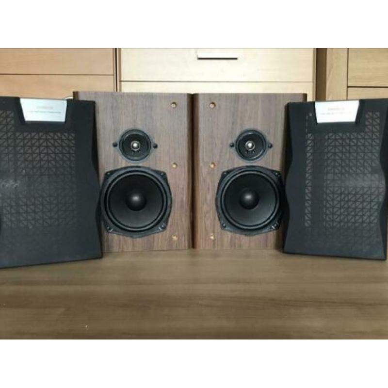 Set Aiwa Luidsprekers 80 Watt 2-Weg + Bassreflex Eiken