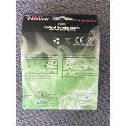 Fire Hawk 4x rookmelders nieuw in doos. Set voor 20 euro.