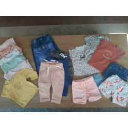Set meidenkleding maat 68, lang & kort