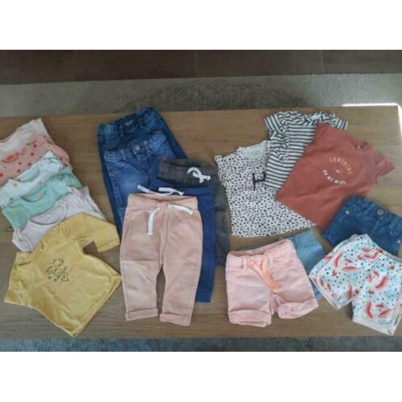 Set meidenkleding maat 68, lang & kort