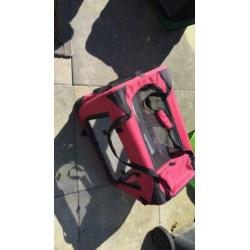 Nylon hondenbench verstevigd