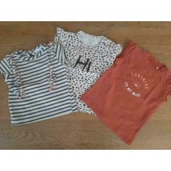 Set meidenkleding maat 68, lang & kort