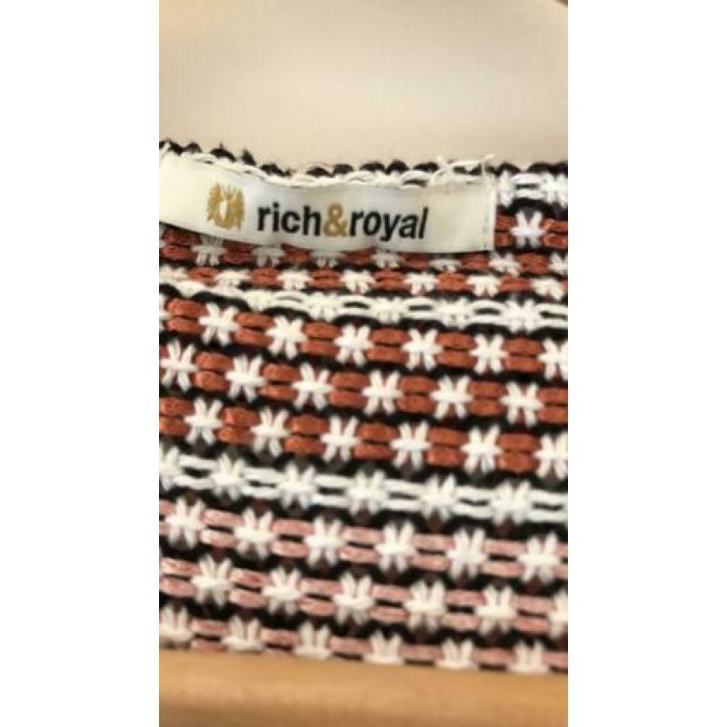 Heel mooi kimono model jasje van Rich and royal, mt XL