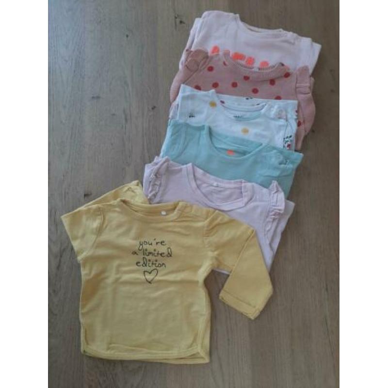 Set meidenkleding maat 68, lang & kort