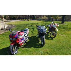Honda Fireblade CBR 900 - Yamaha Fz 600 - Yamaha XT600
