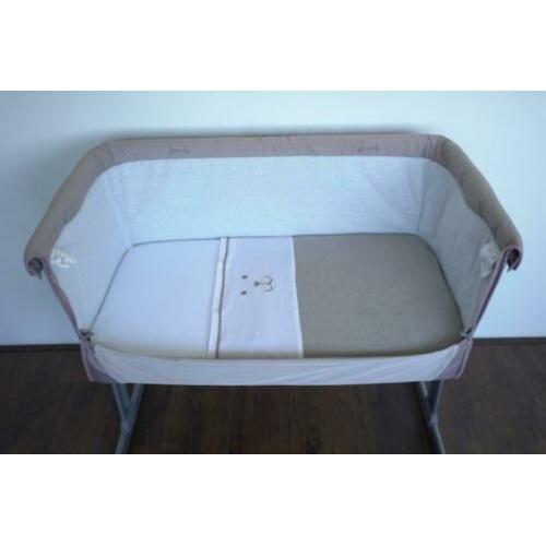 Grijze, roze, beige Chicco Next2me co-sleeper gratis bezorgd
