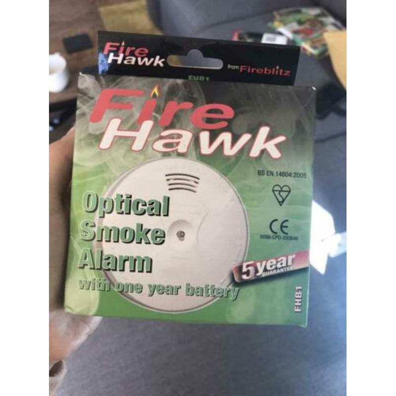 Fire Hawk 4x rookmelders nieuw in doos. Set voor 20 euro.