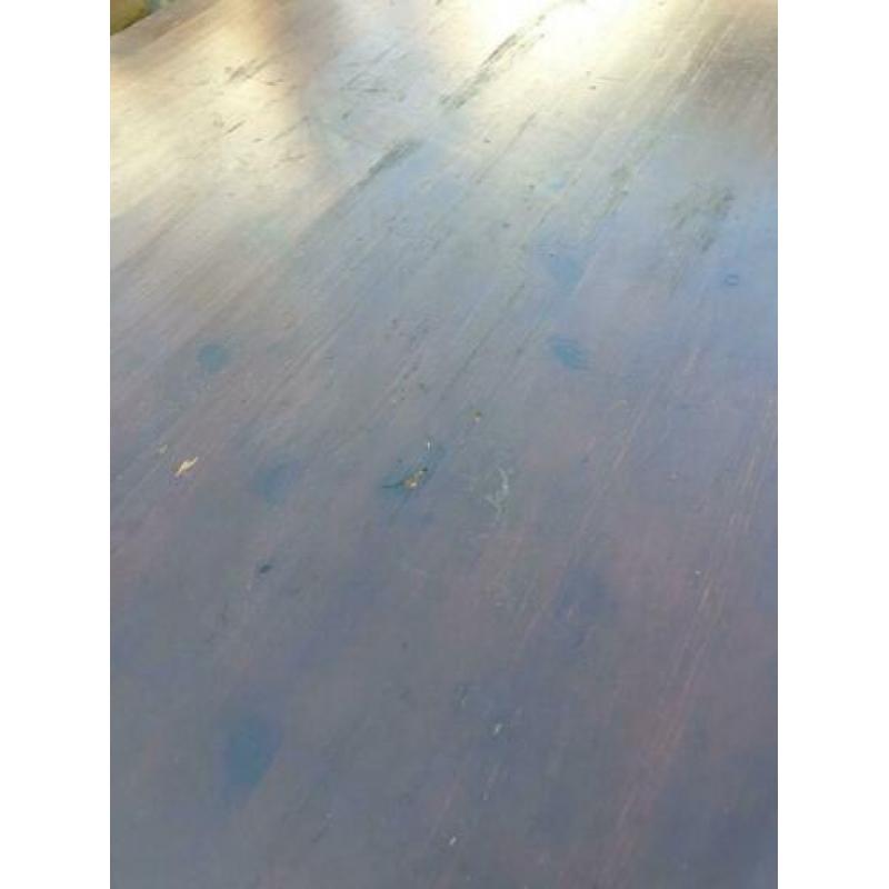 Oude houten tafel L 120 x B 80 x h 44