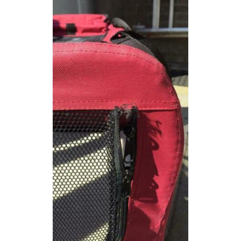 Nylon hondenbench verstevigd