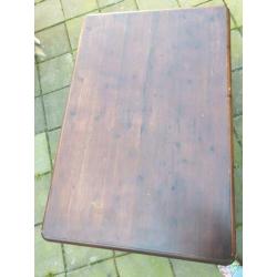 Oude houten tafel L 120 x B 80 x h 44