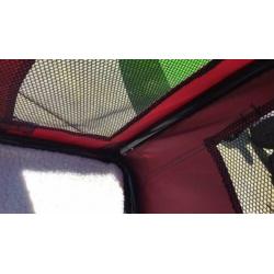 Nylon hondenbench verstevigd