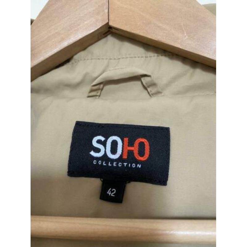 Dames trenchcoat beige maat 42 SOHO ZGAN