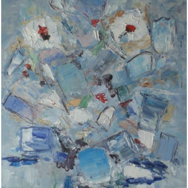 Vaas met bloemen, naar Nicolas de Staël