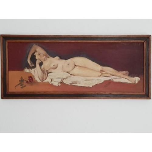 Prachtige schilderij gemaakt van olieverf. Maten zijn 87,5cm