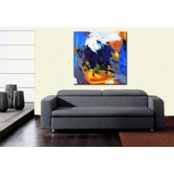d803 Abstract modern olieverf schilderij 100x100cm