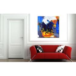 d803 Abstract modern olieverf schilderij 100x100cm
