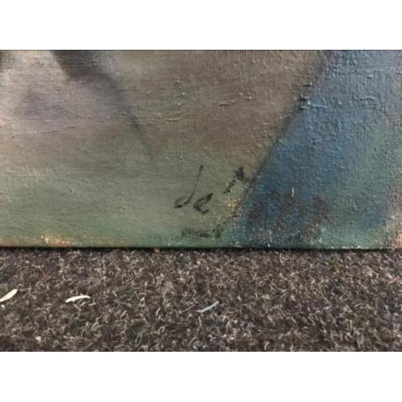 Abstract schilderij van de janrz