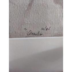 Aquarel bergen op zoom de kaai gesigneerd met Spuihuis