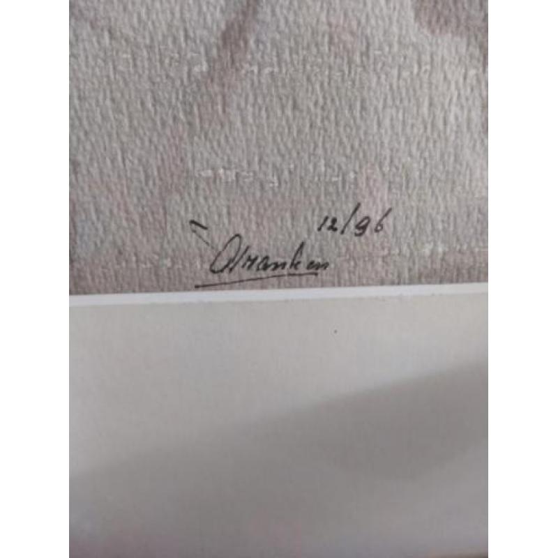 Aquarel bergen op zoom de kaai gesigneerd met Spuihuis