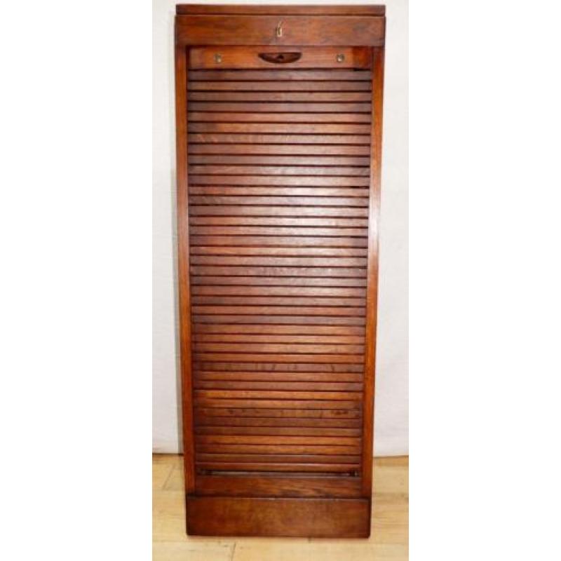 Fraai antiek Hollands rolluik archiefkastje.