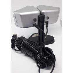 Philips N8402 stereo bandrecorder microfoon met lange kabel
