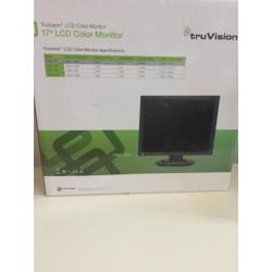 TruVision LCD Color Monitor 17" NIEUW! + HP L1908w Monitor