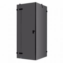 AWT Douchecabine LAS1000-B zwart 100x100 links