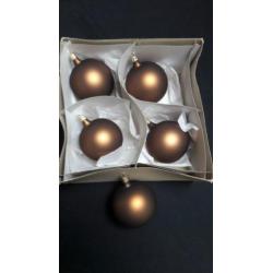 Goud/Oranje en Bruine Kerstballen