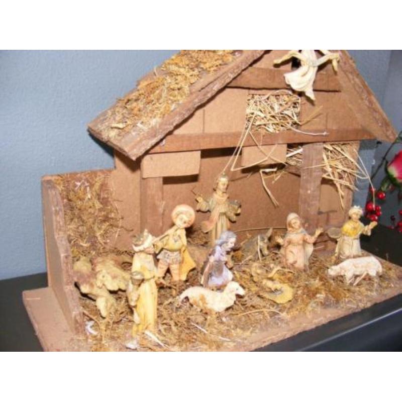 Nostalgische KERSTSTAL met vaste Kerst beelden