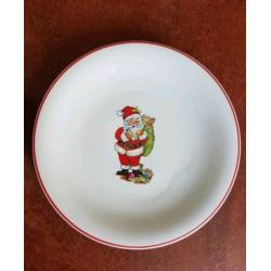 Kerstbordje en kommetje, porcelana Réaal Brasil