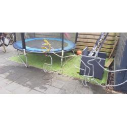 Kerstman in arreslee met 2 rendieren