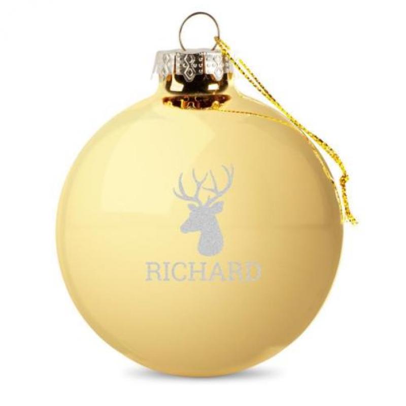 Kerstbal - Glas - Goud (4 stuks)