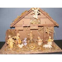 Nostalgische KERSTSTAL met vaste Kerst beelden